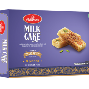 Haldiram's Milk Cake, 8 pieces, 340 g, (Frozen)