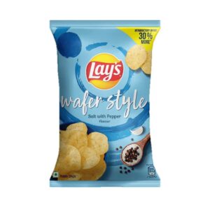 Lay's Wafer Style Salt with Pepper Potato Chips, 48 g